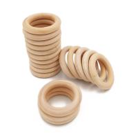 【YF】♧∋♕  20pcs 30mm 1.18  Wood Teething Beads for Teethers Jewelry Making Crafts