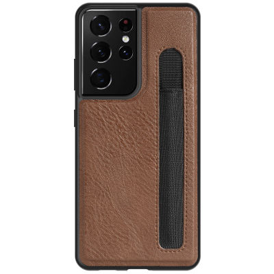 Nillkin for Samsung Galaxy S21 Ultra Case Slim Aoge Leather Case Stylus S-Pen Slot Protection Case for Samsung S21 Ultra 5G Case