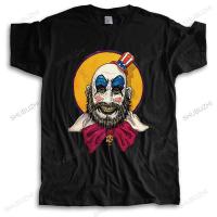 Captain Spaulding Rob Zombie T Shirt Men Cotton T-shirt Handsome Tee Tops Short Sleeve Horror Film House of 1000 Corpses Tshirt