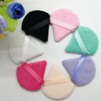 【CW】✈✠  2/4/6/8pcs 9 Colors Puff Flours Face Makeup Sponge Cosmetics Soft Cotton Washable