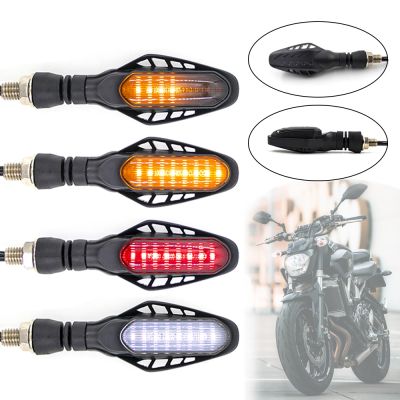 Universal 12V Motorcycle Motorbike LED Turn Signal Tail Light Flowing Flashing Brake DRL Daytime Warning Running Lamp