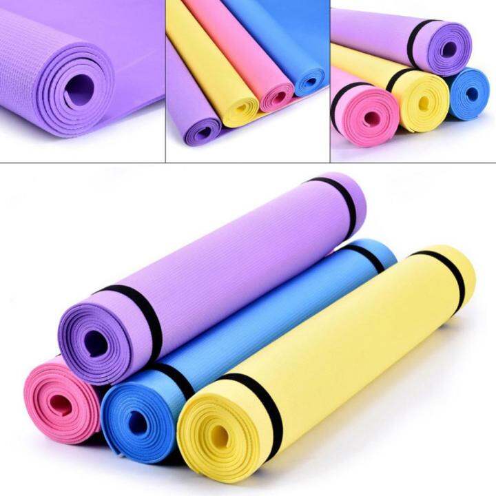4Mm Tebal Eva Yoga Mats AntiSlip Sukan Kecergasan Mat Selimut untuk