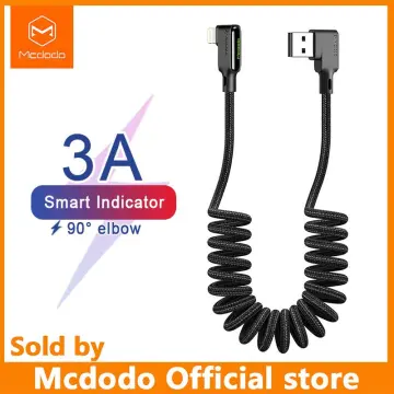 Mcdodo 36W PD Type-C to iPhone Retractable Car Spring Cable For