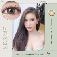 (COD) คอนแทคเลนส์ Contactlens สาย ฝ. รุ่น kiss me สายตา+ปกติ Prettydoll 0.00 ถึง - 6.00 เลนส์นิ่มใส่สบายตา แถมตลับ