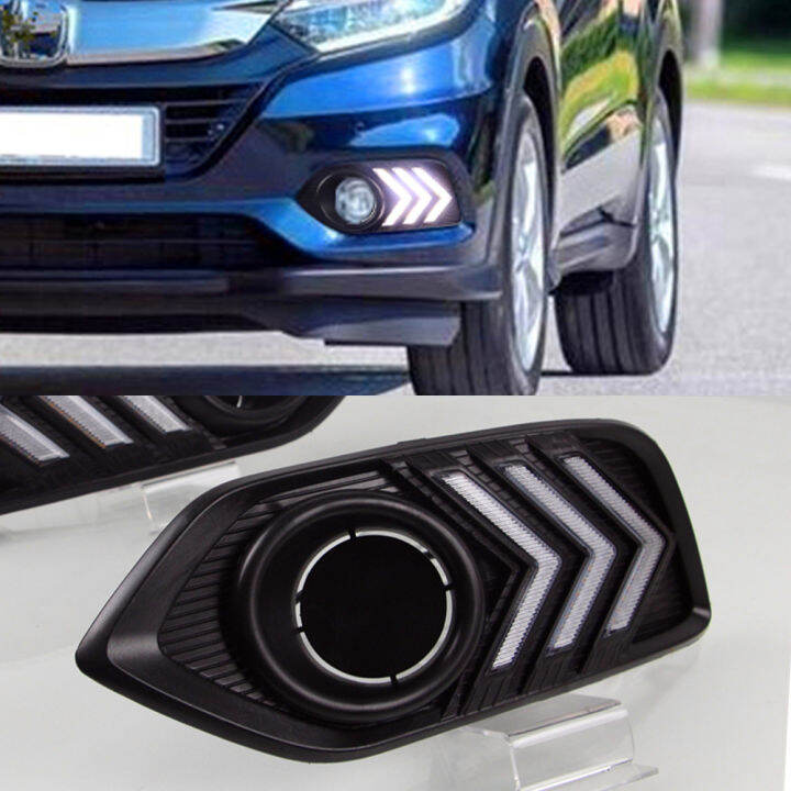 Auto parts 1Pair Car LED Daytime Running Lights DRL Fog Lamp cover With