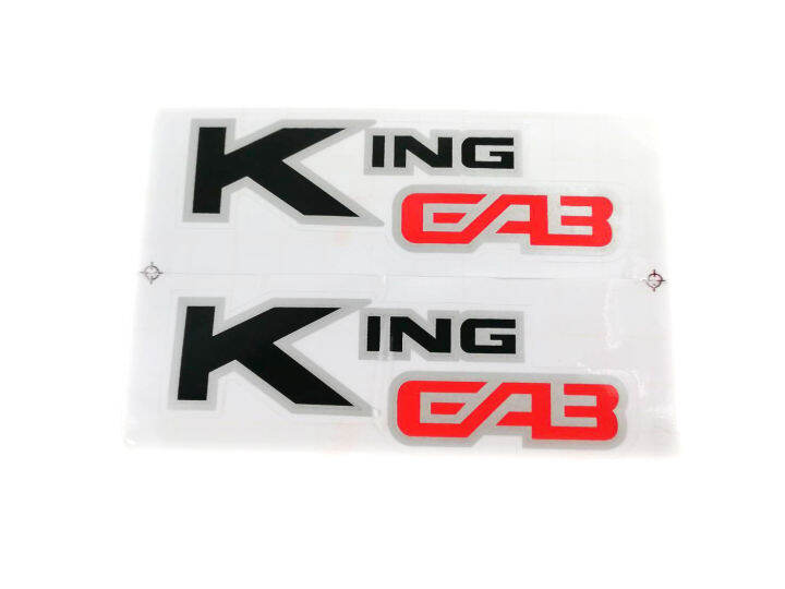 สติ๊กเกอร์sticker-king-cab-1-ชุด-2-ชิ้น-ติดได้-ซ้าย-ขวา-ติดรถกระบะ-nissan-ปี-1994-สติ๊กเกอร์-ขนาด-23x14-cm-สีดำแดง-ติด-nissan-big-m-big-m-frontier