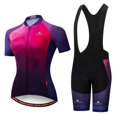 Quick-Dry Mountain Bike Clothing 2020 Women Bicycle Jersey Bib Set Dress Summer Outdoor Sports Cycling Clothes Ladies MTB Wear