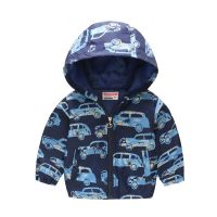 Kids Boys Girls Hooded Zipper Jacket Graphic Cartoon Winter Waterproof Warm