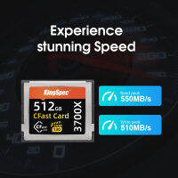 KingSpec ขนาดกะทัดรัด CFast 2.0 512GB 256GB การ์ดหน่วยความจำ1TB 525เมกะไบต์/วินาทีการ์ดแฟลชสำหรับ Full HD 3D 4K