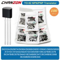 100PCS Original TO-92 Transistor 2N2222A 2N2907A BC327 BC337 2N3904 2N3906 S8050 S8550 A1015 C1815 BC557B 27 Values Transistors