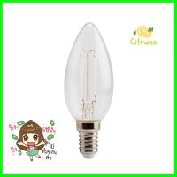 หลอด LED FILAMENT CANDLE 4 วัตต์ สีแดง E14LED FILAMENT BULB EVE CANDLE 4W RED E14 **ราคารวม Vat แล้วค่ะ ไม่มีบวกเพิ่ม**