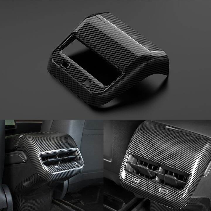 NEW G】 Tesla Model 3/Y 2017 2022 Rear Center Console Air Vent Trim ABS ...