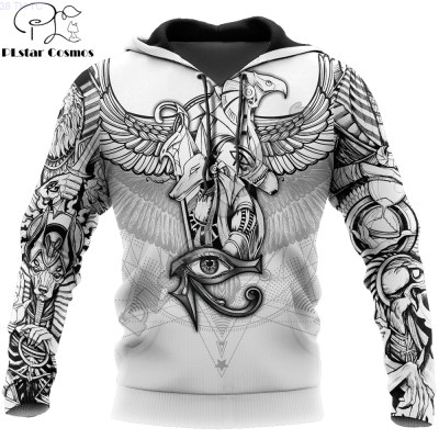 New 3d Tattoo Ancient Egypt God Pattern Hooded Mens Hooded Sweatshirt Hooded Sportswear for Both Men And Women Tdd13. popular