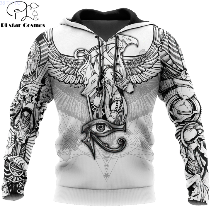 new-3d-tattoo-ancient-egypt-god-pattern-hooded-mens-hooded-sweatshirt-hooded-sportswear-for-both-men-and-women-tdd13-popular