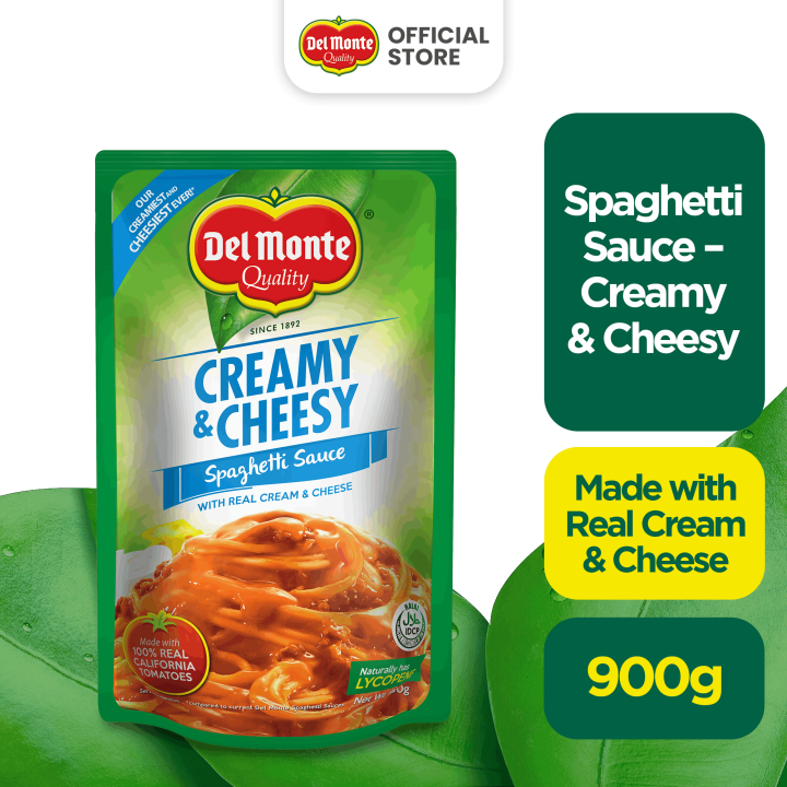 DEL MONTE Creamy & Cheesy Spaghetti Sauce the No. 1 Spaghetti Sauce in