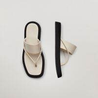 Summer new student flip-flops flat Roman sandals street all-match thick bottom slippers women