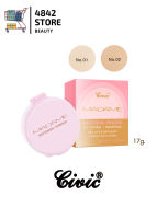 (ใหม่)(ตลับชมพู) Madame Whitening Powder Gluta Q10 แป้งพัฟเนื้อเนียน คุมมัน 17g.