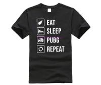 2019 Eat Sleep PUBG ซ้ำ T เสื้อผู้ชนะไก่อาหารค่ำแขนสั้นคุณภาพสูง100 ผ้าฝ้าย Tee เสื้อผ้า Tops Man