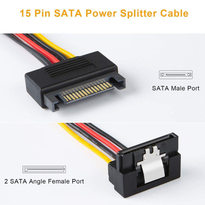 sata-power-cable-2-pack-8-inch-sata-15-pin-male-to-2xsata-15-pin-down-angle-female-power-splitter-cable