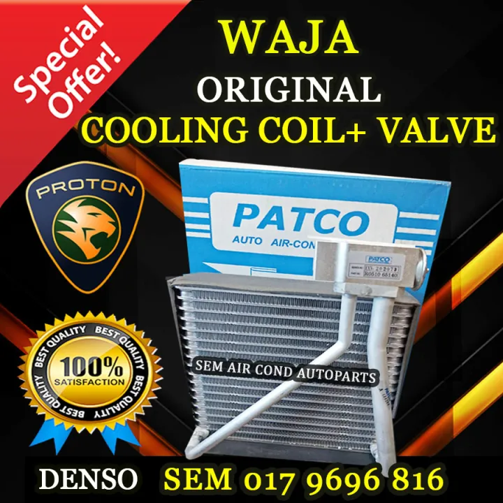 PROTON WAJA DENSO PATCO ORIGINAL COOLING COIL/ EVAPORATOR AND EXPENSION ...