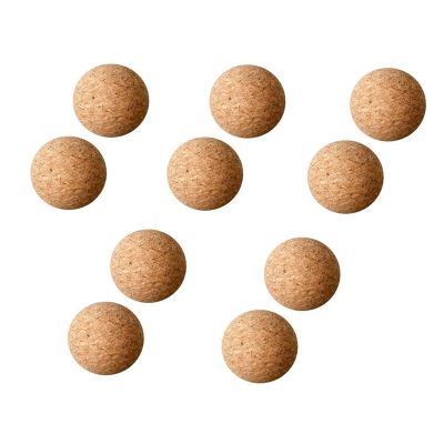 10Pcs Wooden Cork Ball Wine Stopper, Cork Ball Stopper for Wine Decanter Carafe Bottle Replacement 2.4 Inch/ 6.1 cm