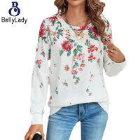 95%polyester 5% Spandex Women Fashion Loose Long-sleeve Round Neck Sweater【fast】