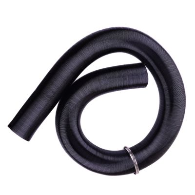 75mm Extendable Hot Cold Heater Air Ducting Duct Pipe Hose Foil Aluminum Fit for Diesel Parking Heater Black
