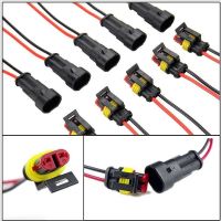 【CW】 2 Pins Car Boat SUV Wire Plug Terminal Sealed Electrical Interior Accessories