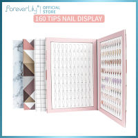 foreverlily 160สี หนังสือโชว์สีเล็บ หนังสือเล็บปลอม H ดิสเพลย์โชว์สีเล็บ ชุดหนังสือ