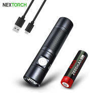 NEXTOOL 1400 Lumens Super Bright Type-C Rechargeable LED Strong Light Flashlight 18650 Battery Torch EDC Portable for Outdoors