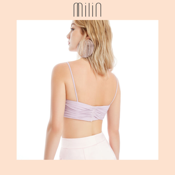 milin-spaghetti-twist-drape-detailing-straps-bustier-bra-top-เสื้อสายสปาเก็ตตี้ทรงบัสเทียร์เดรปผ้าแบบทวิส-41-wave-watcher-bra-top