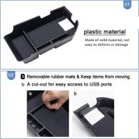 Center Console Organizer Accessories for 2018-2022 XLE XSE 2020-2022 LE SE with Dual USB Ports