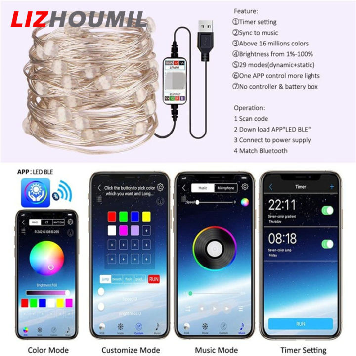 ไฟสาย-led-lizhoumil-25lm-2700k-ปรับความสว่างได้ปรับความเร็วได้ไฟประดับควบคุมแอพสำหรับการตกแต่งงานเลี้ยงฉลองแต่งงานคริสต์มาส