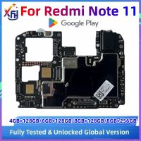 เมนบอร์ดปลดล็อคต้นฉบับสำหรับ Redmi Note 11 4G 5G เมนบอร์ดรุ่น Logic Board 128GB ทดสอบอย่างเต็มที่