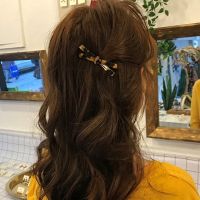 Korean Hairpin Headdress Clip Side Clip Girls Word Clip Female Online Influencer Bow Back Head Bangs Top Clip Headdress Hair Accessories