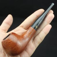 【CC】∋☒  Wood Straight Pipe Round RoseWood Tobacco 10pc 9mm Filter Pouch Holder 120YZP