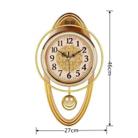 ยุโรปลูกตุ้มนาฬิกาควอตซ์เงียบนาฬิกานาฬิกาสไตล์นาฬิกาสำหรับห้องนั่งเล่นห้องนอนกำแพงฉากหลังตกแต่ง