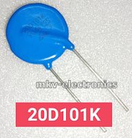 (5ตัว) 20D101K , VARISTOR วาริสเตอร์ ป้องกันไฟเกิน 100V