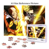 One Punch Man Genos And Saitama Wooden Jigsaw Puzzle 500 Pieces Educational Toy Painting Art Decor Decompression toys 500pcs