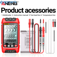 [electronicshop]ANENG SZ02สมาร์ทมัลติมิเตอร์แบบดิจิทัลช่วงอัตโนมัติ9999นับ NCV Universal Handheld Multifunctional ตัวทดสอบโวลต์มิเตอร์แอมมิเตอร์ Backlight ไฟฉาย AC/DC ความต้านทางกระแสไฟ Capacitance ความถี่การวัดอุณหภูมิ