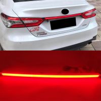 Car Flashing 1Pcs Rear Bumper Tail Light For Toyota Camry 2018 2019 2020 Red LED Taillight Reflector Brake Lamp turn Signal