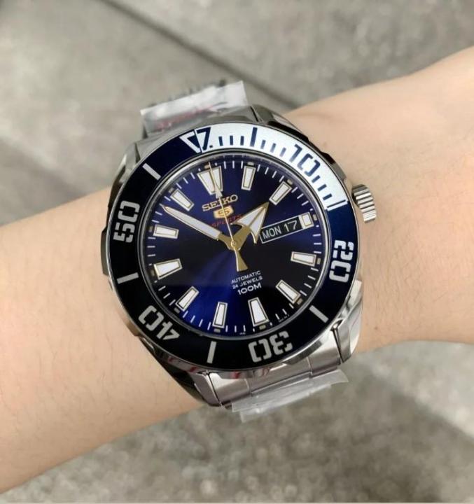 นาฬิกาข้อมือ-ยี่ห้อ-seiko-รุ่น-srpc51k1-นาฬิกากันน้ำ-100-เมตร-นาฬิกาสายสแตนเลส