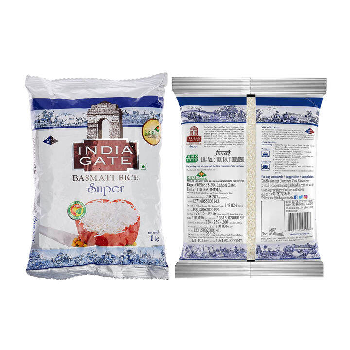 India Gate Premium Basmati Rice 1kg Lazada PH
