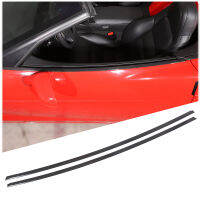 สำหรับ Chevrolet Corvette C6 2005-2013 Lower Window ตกแต่ง Strip Body Kit Auto อุปกรณ์เสริมภายนอกคาร์บอนไฟเบอร์