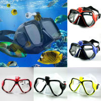 TOOPRE หน้ากากดำน้ำพร้อมกล้อง Mount Diving Glass Anti-Fog กระจกนิรภัยแว่นตาว่ายน้ำสำหรับ Hero 3/4 +/5สำหรับดำน้ำฟรีไดวิ่งดำน้ำดูปะการัง