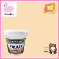 สีน้ำทาภายนอก NIPPON PAINT VINILEX ACRYLIC #T582 สี HONEY CREAM ด้าน 2.5 แกลลอนWATER-BASED EXTERIOR PAINT NIPPON PAINT VINILEX ACRYLIC #T582 HONEY CREAM MATT 2.5GAL **บริการเก็บเงินปลายทาง**