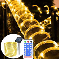 300 LED Rope Tube Lights Solar Powered Warterproof Fairy String Lights Decoration Christmas Garden Street Patio Balcony Garland