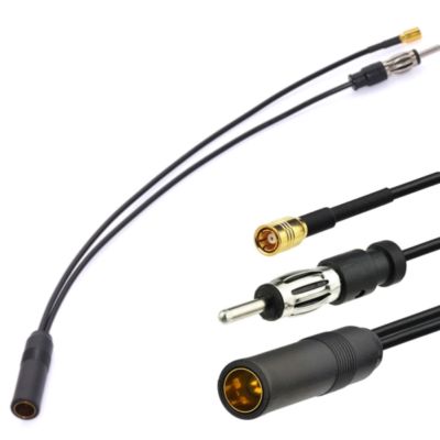【CW】 Antenna Converter Car Radio Accessory Dab FM/AM Plug Splitter SMB Cable