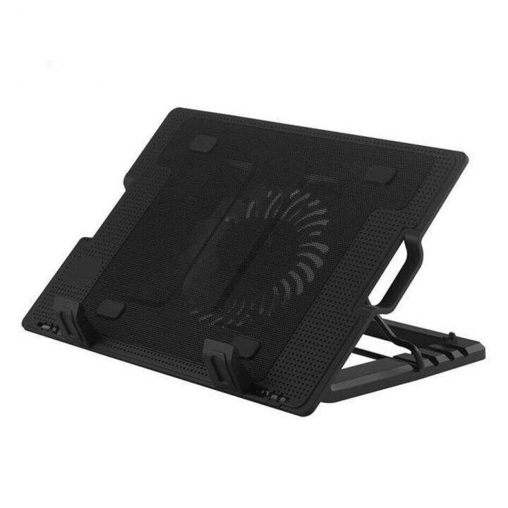 COD Adjustable foldable usb 17 inch single fan electric ergostand laptop cooling pad 【COD