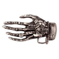 Skeleton Hand Belt Buckle Heavy Metal Rock Knight Buckle Belt DIY Homemade Handmade Waistband Components Belts